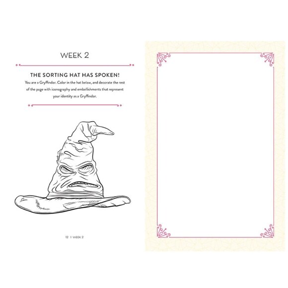 New Harry Potter Courage Guided Gryffindor Journal - Picture 5 of 8